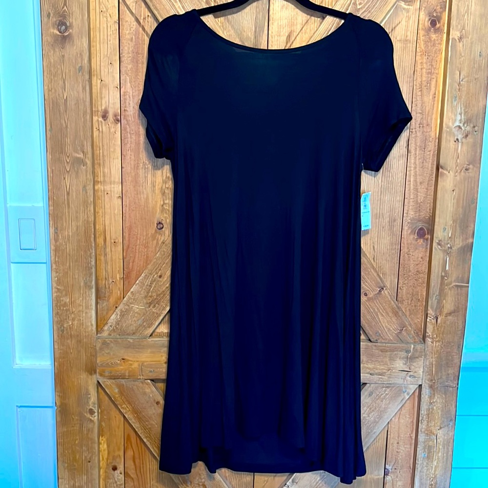 Old Navy Black Short Sleeve Swing Dress NWT